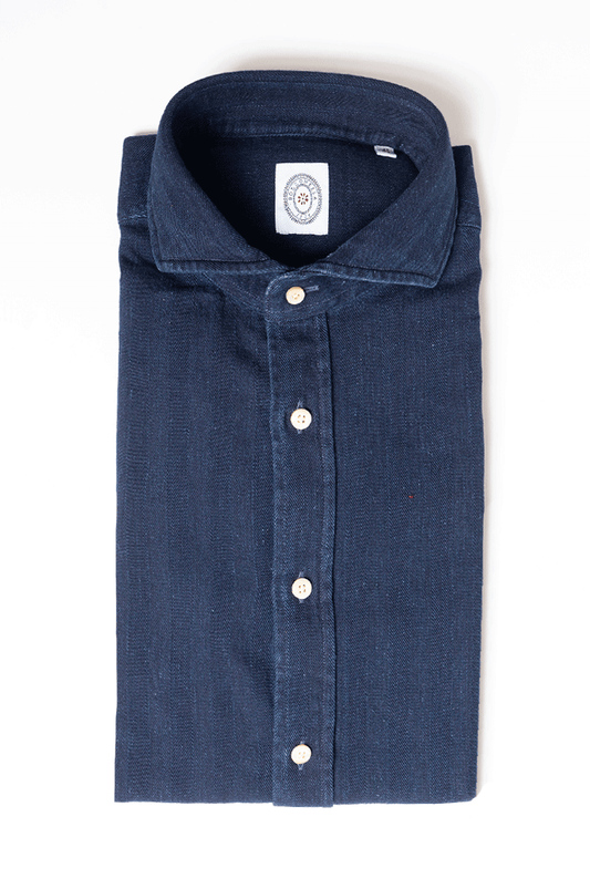 Bolzonella Shirt in Navy Denim