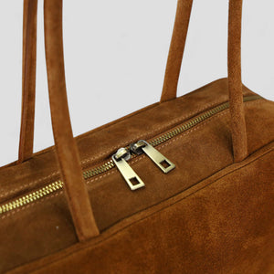 Borsa Rea in Pelle Scamosciata