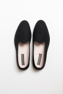 Women's Black Cashmere Slipper