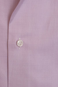Schmal geschnittenes rosa Hemd mit halb französischem Kragen