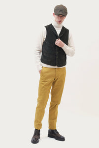 Gilet in velluto Verde Militare