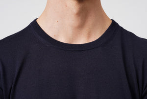 Maglia Girocollo in Lana Merino Navy
