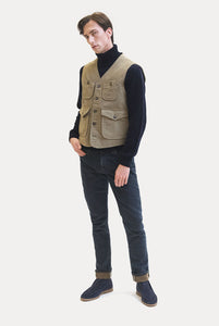 Gilet Capalbio in Cotone Invernale beige