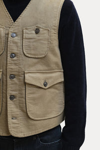 Gilet Capalbio in Cotone Invernale beige