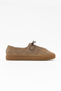 Sneakers in Beige Suede