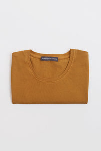 Mustard cotton short sleeve T-shirt 