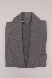 Vestaglia in lana natural stretch grigio