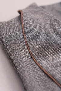 Vestaglia in lana natural stretch grigio
