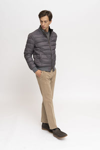 Reversible Jacket in Leather and Goose Down