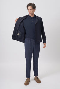 Green Trace Merino Wool Overshirt