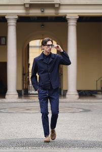 Green Trace Merino Wool Overshirt