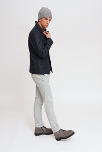 Unlined Jacket in Gray Wool cloth