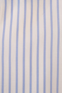 Slim Fit Light Blue Stripe Shirt Semi French Collar