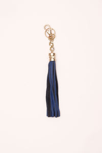 Electric Blue leather charm