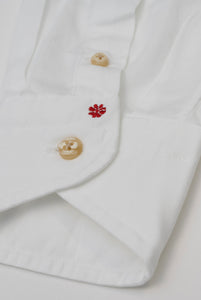 Bolzonella Hemd aus weißem Soft Denim 