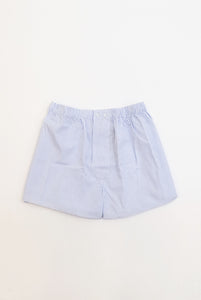 Blue check cotton boxer 