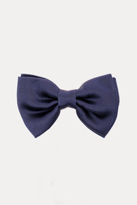 Air force blue satin bow tie