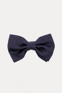 Papillon di raso blu navy