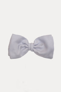 Pearl blue silk jacquard bow tie