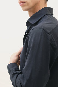 Navy cotton polo shirt 