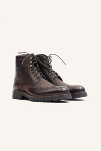 Stiefelette Moro aus gewalktem Leder 