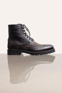 Stiefelette Moro aus gewalktem Leder 