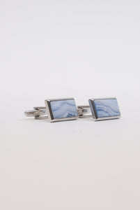 Gemelli rettangolari azzurro